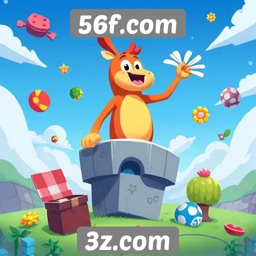 Diversidade de jogos disponíveis no 56f.com