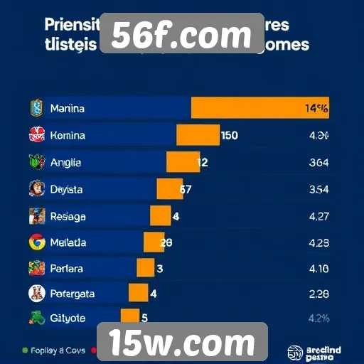 Estatísticas de popularidade de jogos no 56f.com